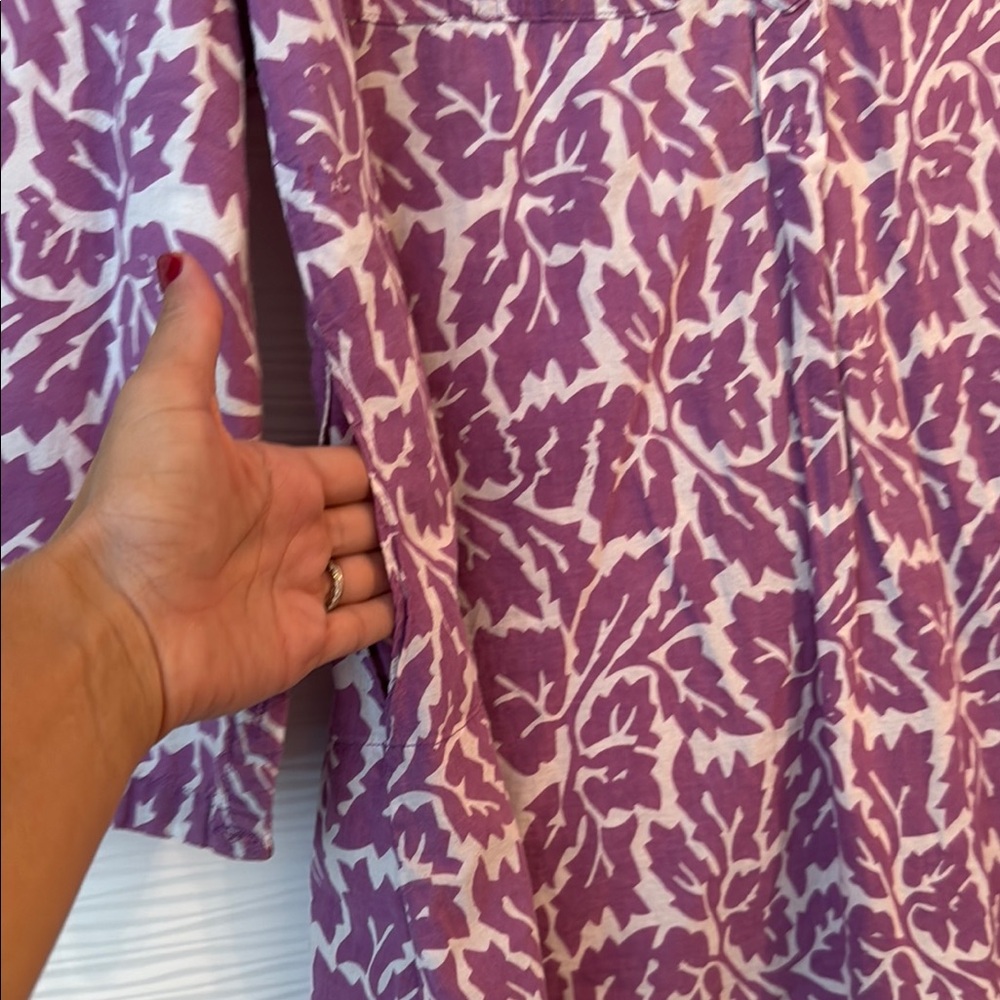 Roberta Roller Rabbit Purple Patterned Women's To… - image 5